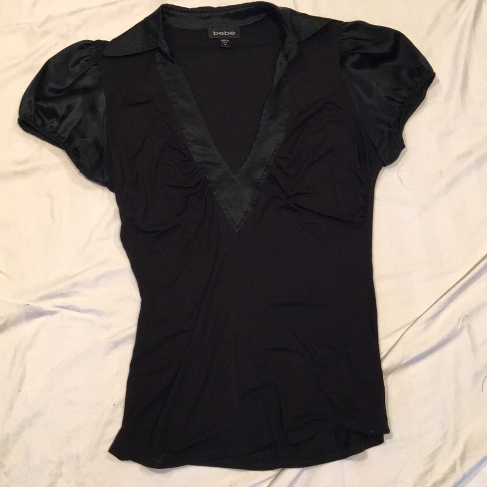 Bebe V-Neck Blouse